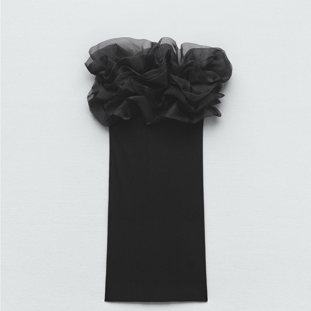 Rib organza dress from Zara